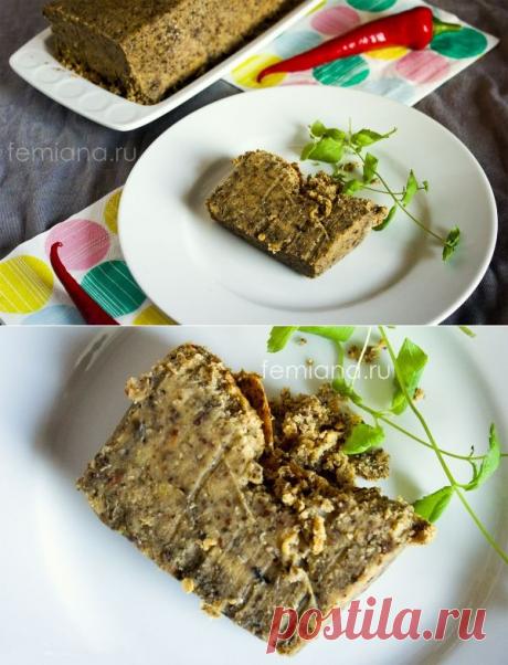 Вкусный паштет из чечевицы с грибами 
Делали несколько раз, просто объеденье!