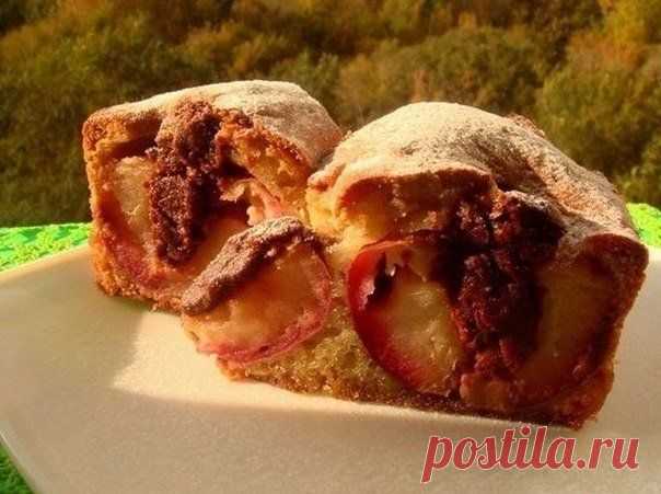 Пирог "Яблочки с шоколадом"