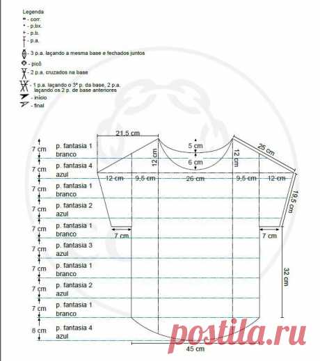 схема сборки кофты