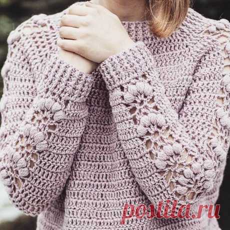 Ажурный узор с выпуклыми шишечками — DIYIdeas
