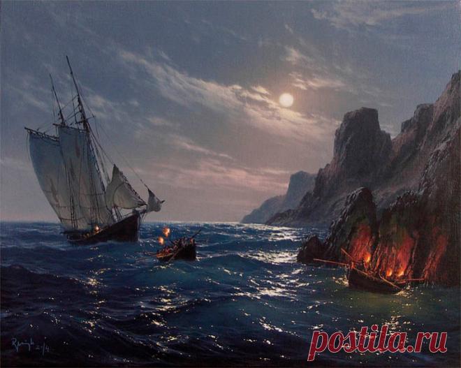 Морские пейзажи в картинах Марека Ружика