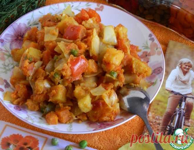 Овощи с манкой 