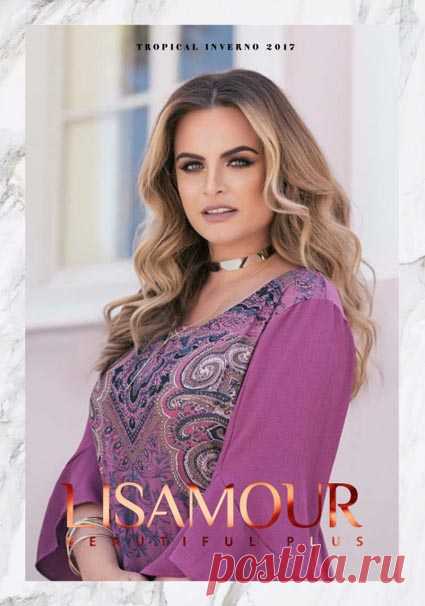 Lookbook женской одежды больших размеров бразильского бренда Lisamour Plus осень-зима 2017-18