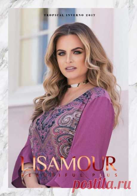 Lookbook женской одежды больших размеров бразильского бренда Lisamour Plus осень-зима 2017-18