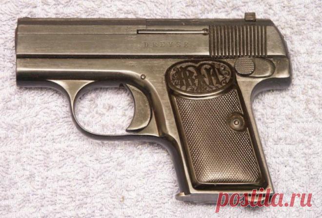 Жилетный пистолет Дрейзе калибра 6,35 мм (Dreyse 6.35mm Vest Pocket Pistol) и его разновидности | Мир оружия