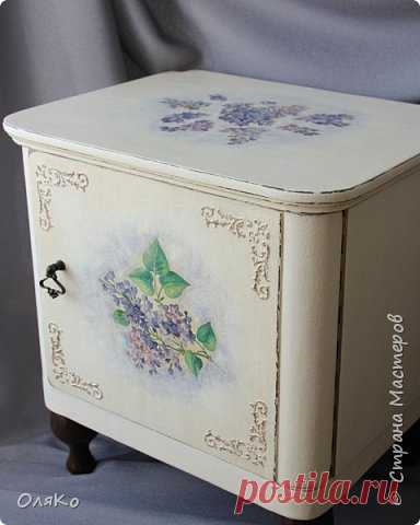Винтажная переделка старой тумбочки