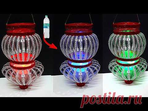 Lantern/Tealight Holder made from waste Plastic Bottle|Best out of waste-Christmas decoration ideas