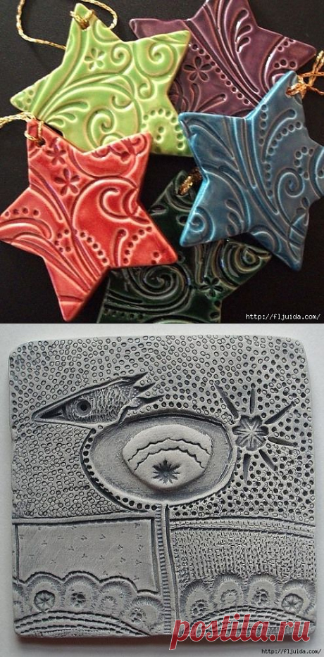 Лепим елочные украшения из самодельной массы  !.