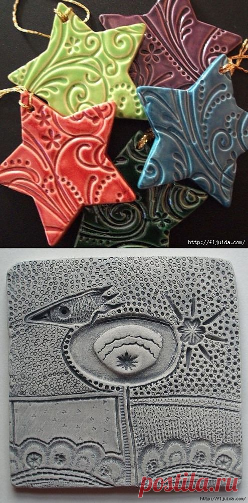 Лепим елочные украшения из самодельной массы  !.