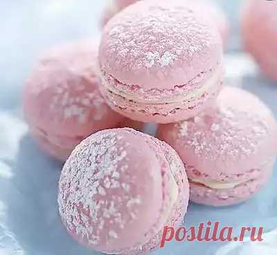 Рецепт розовых макарун