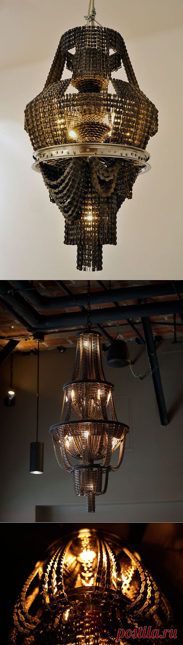 Люстры из велосипедных цепей «CONNECT» / Авто Мото Вело / Модный сайт о стильной переделке одежды и интерьера
