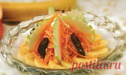 Салат из моркови с бананом - Рецепты русской кухни