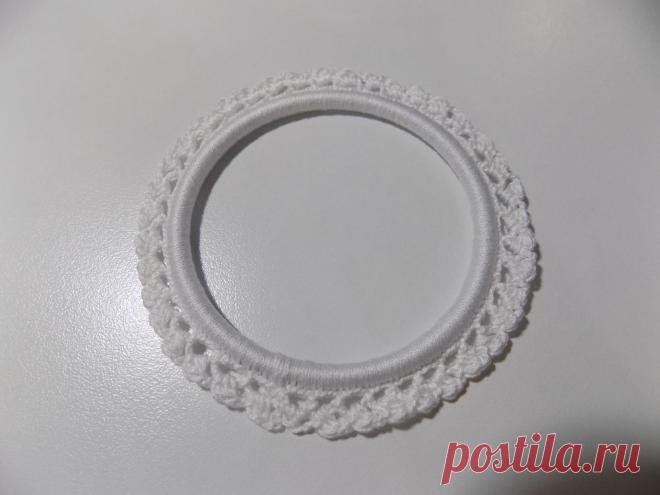 Мастер-класс: как обвязать кольцо и превратить в красивую декоративную рамку - Ярмарка Мастеров - ручная работа, handmade