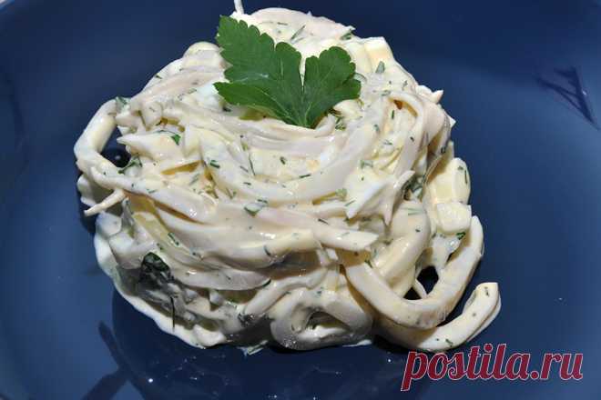 Готовим быстро, вкусно и полезно салат из кальмаров - ГлагоL