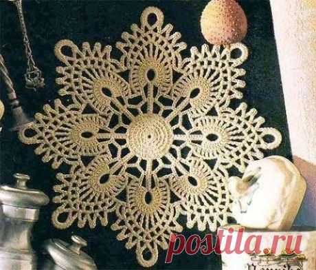Irish crochet. Салфетка