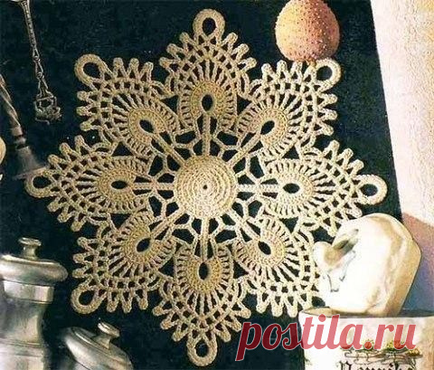 Irish crochet. Салфетка