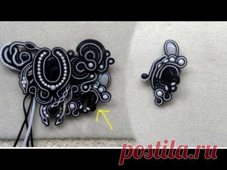 Beading4perfectionists : Soutache with small pearls and adding an extra thread tutorial - YouTube