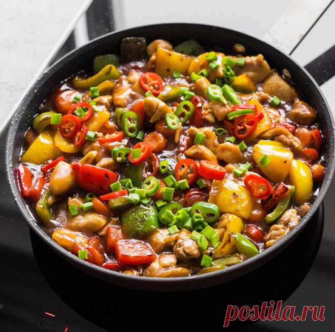 Мясо (курица) в кисло-сладком соусе 😉