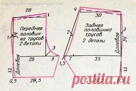 Как сшить мужские семейные трусы, описание, выкройка. | Мамин Креатив