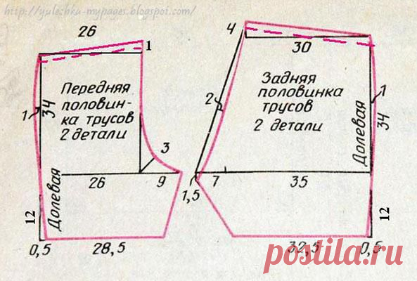Как сшить мужские семейные трусы, описание, выкройка. | Мамин Креатив