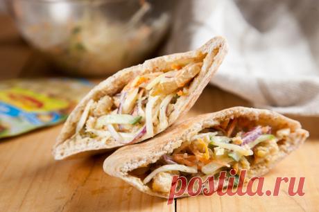 Сочная пита с куриным филе и салатом - пошаговый рецепт с фото - как приготовить, ингредиенты, состав, время приготовления - Леди Mail.Ru