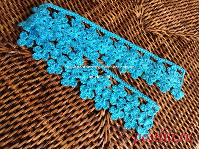 Цветочная кайма от Norminha. Мастер-класс.