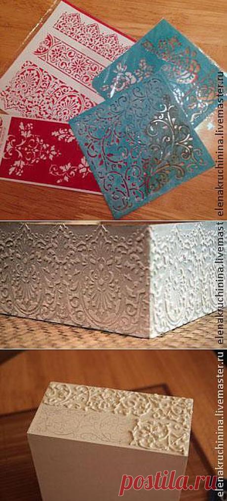 Создание объемных орнаментов/узоров с помощью шпатлевки - Ярмарка Мастеров - ручная работа, handmade