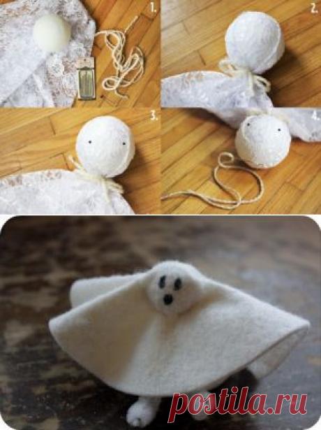 Простой декор к Хэллоуину: Милые приведения