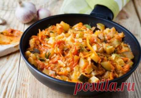 Овощное рагу с курицей | Мир рецептов
