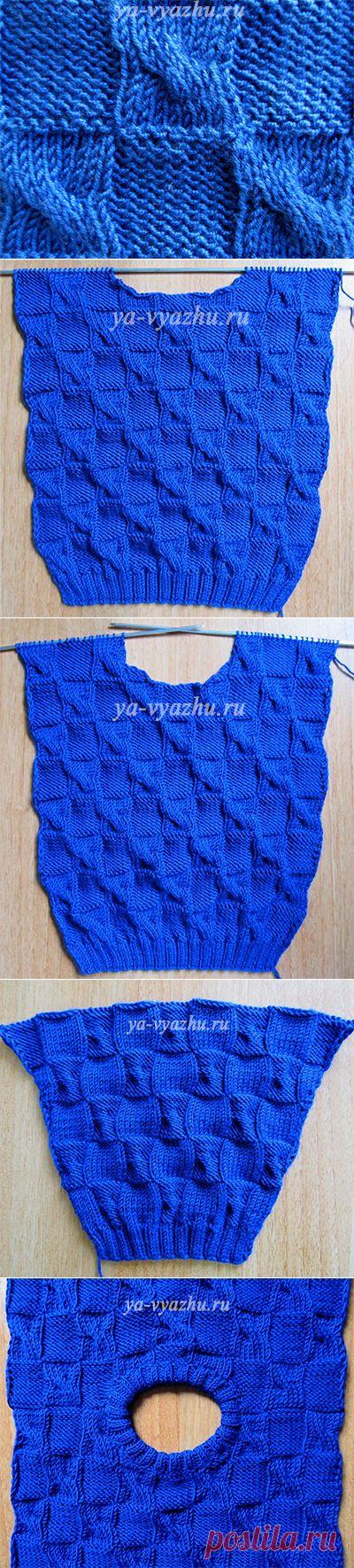 Как вязать детский пуловер "Диагональ-ка" спицами | Вязальное настроение...