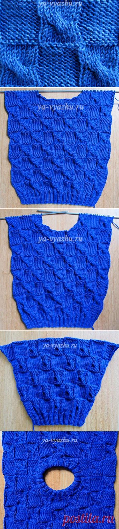 Как вязать детский пуловер &quot;Диагональ-ка&quot; спицами | Вязальное настроение...