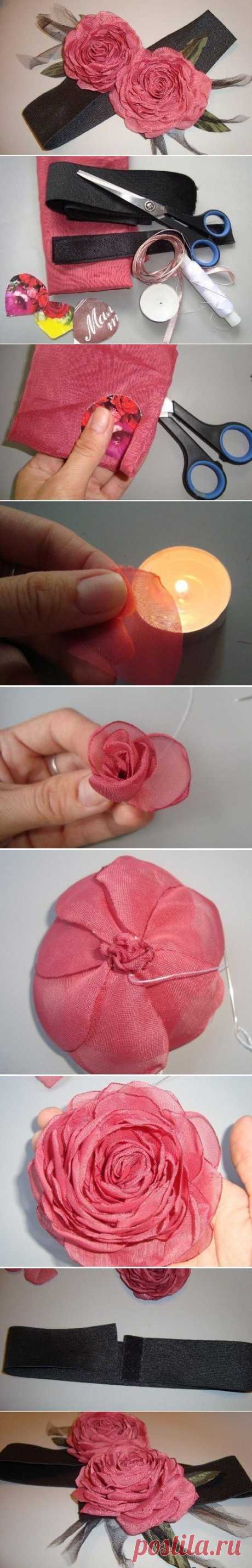 DIY Organza Rose DIY Organza Rose