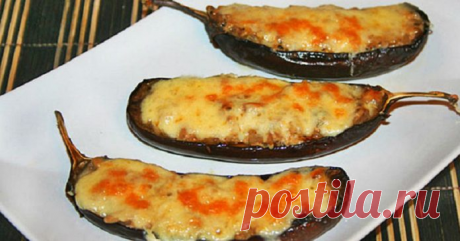 Грибной жюльен в баклажанных лодочках. Изысканный вкус гарантирован