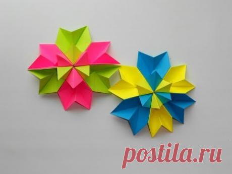 Красивые цветы из бумаги. Простые поделки оригами