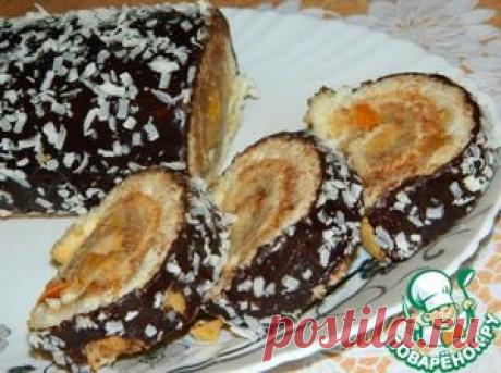 Рулет с начинкой из айвы - кулинарный рецепт