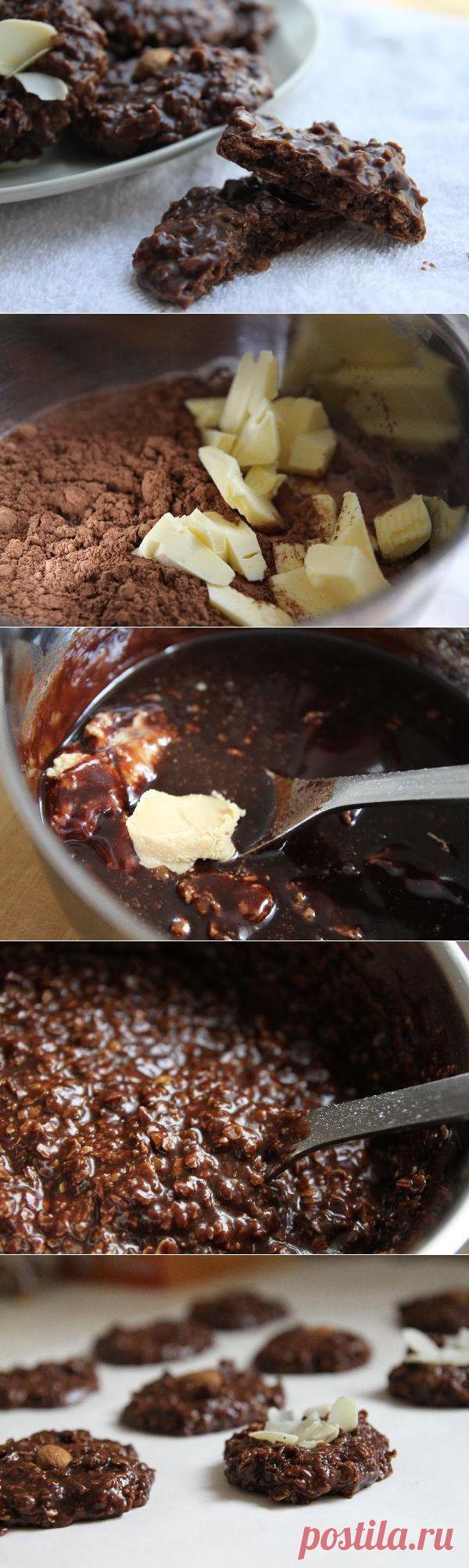 Шоколадно-овсяное печенье без выпечки или «No Bake Cookies»