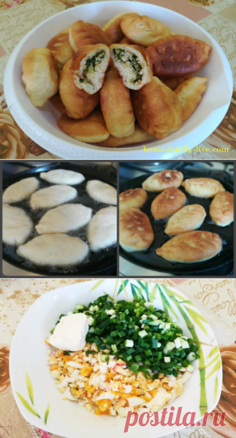 Пирожки с зеленым луком и яйцом/Сайт с пошаговыми рецептами с фото для тех кто любит готовить