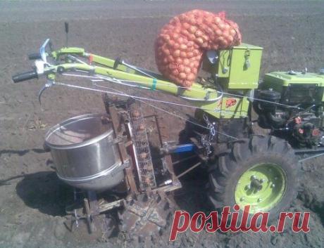 Картофелесажалка для мотоблока своими руками