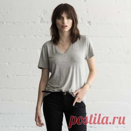 Womens V Neck Tee | DSTLD