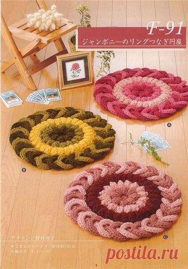 Вязание ковриков крючком мастер класс
