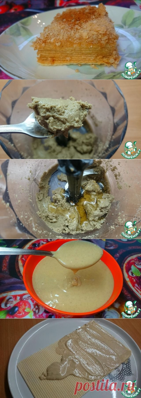 Крем «Халва с корицей» и торт