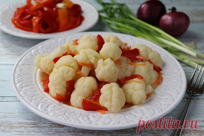 Маринованная цветная капуста быстрого приготовления