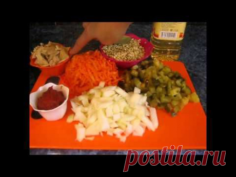 Рассольник с грибами - YouTube