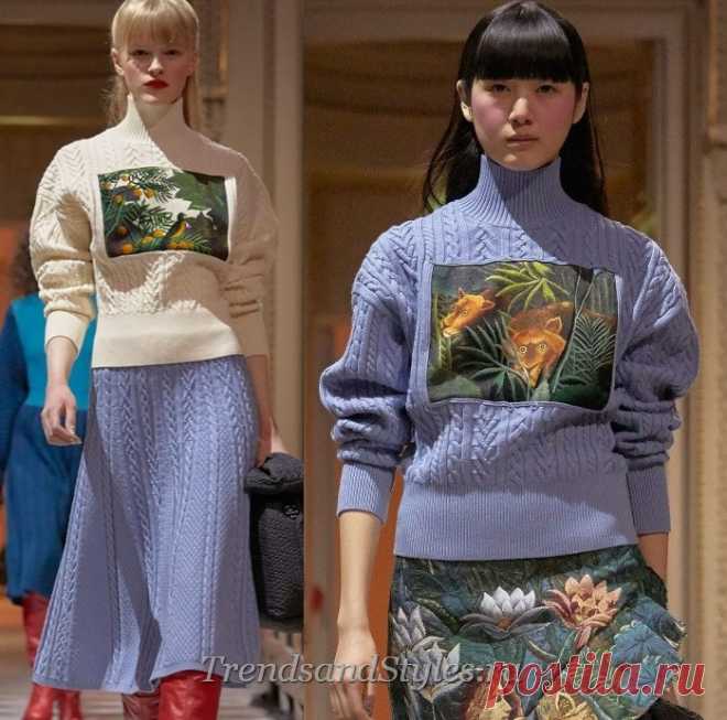 Вязаная мода 2018-2019: тренды в фасонах и узорах