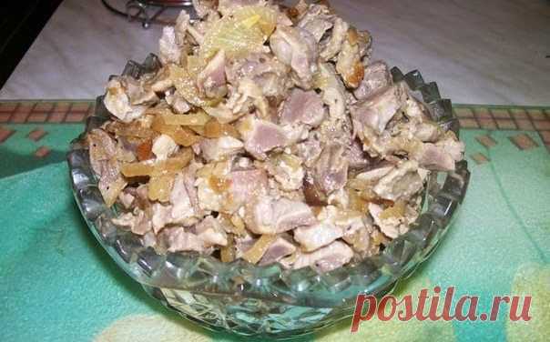 Куриные желудочки по-корейски