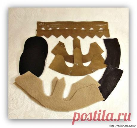 Сандальки для Мишки Тедди. Мастер класс..