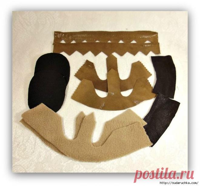 Сандальки для Мишки Тедди. Мастер класс..