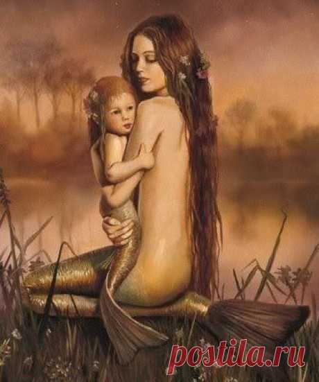 Русалка / Картинки для декупажа / PassionForum - мастер-классы по рукоделию