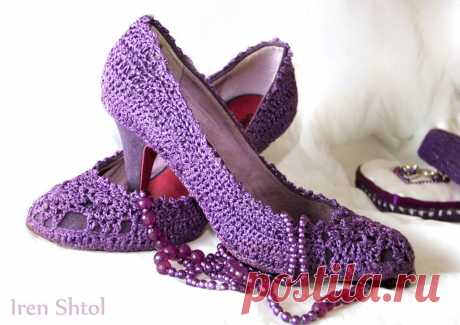 Iren Shtol's Hand-Made: МК по обвязыванию туфель
