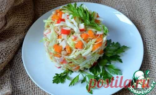 Салат овощной с крабовыми палочками – кулинарный рецепт